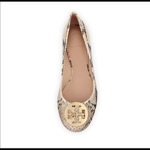 Tory Burch Snake Skin Ballerina Flats